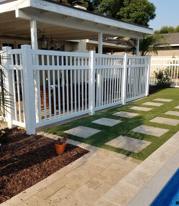 Best Reviewed Vinly Fence Sales Los Angeles Nick's Dura Vinyl Fence